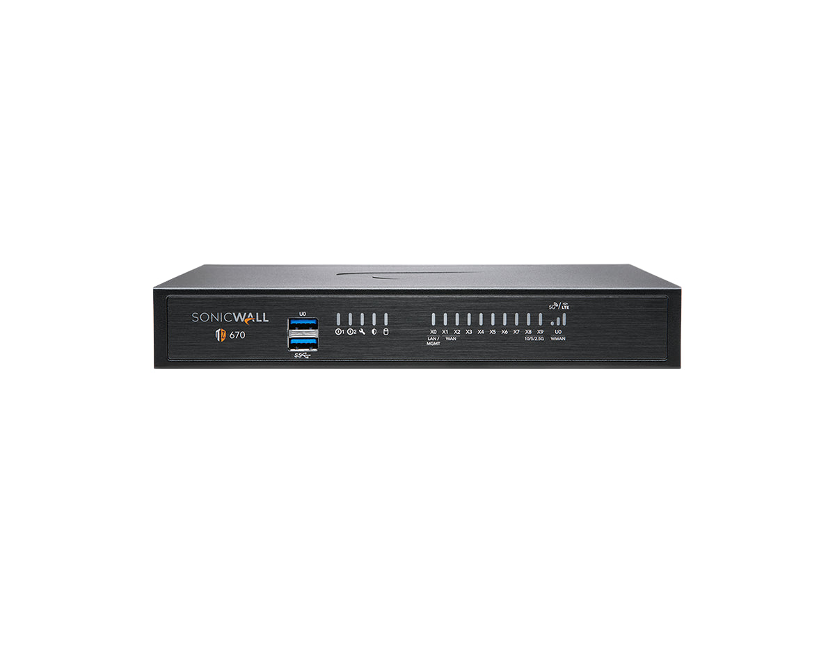 SonicWall TZ670 Security Appliance (02-SSC-2837)