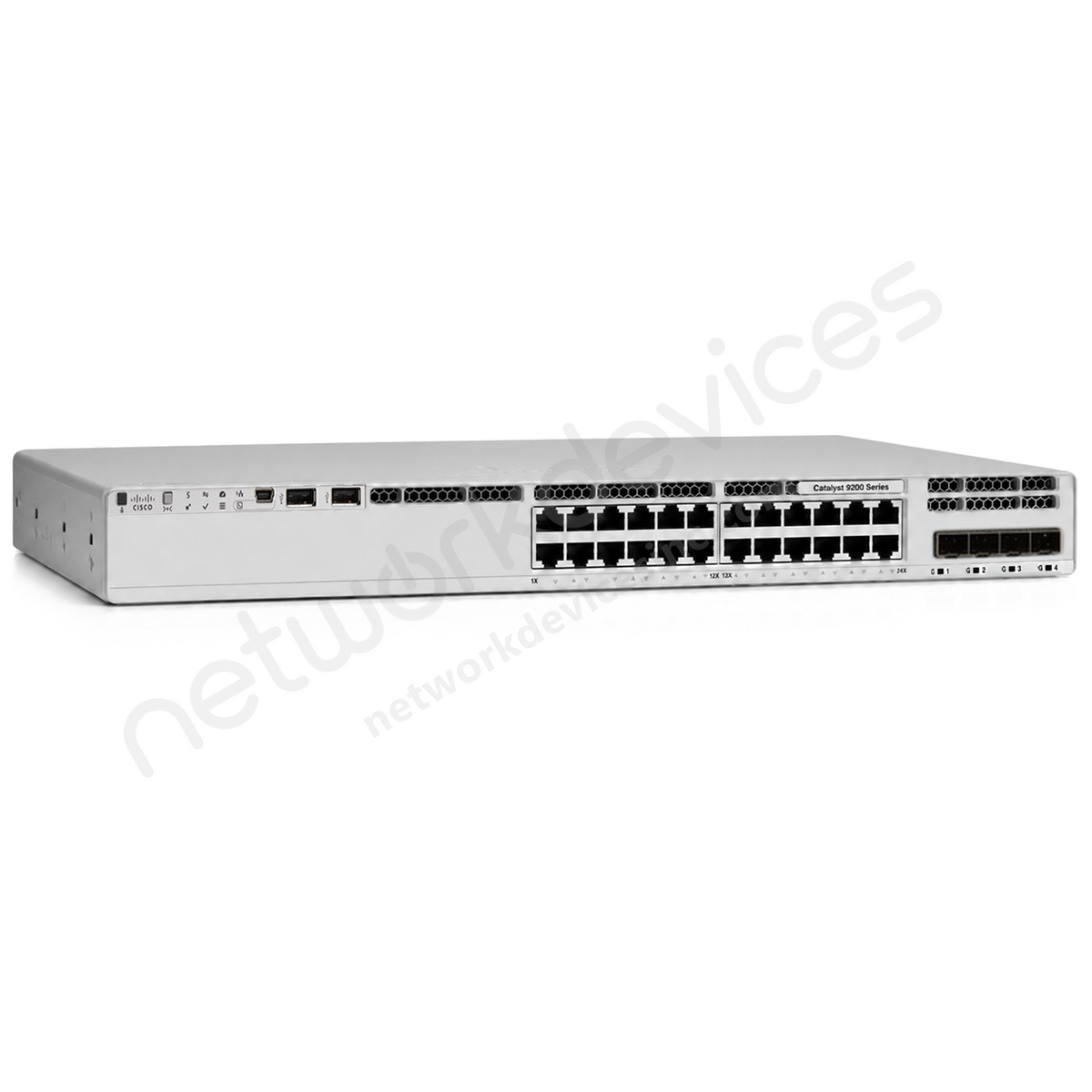 Cisco Catalyst C9200L-24PXG-4X-E 24-Port mGig PoE+ Switch (8xmGig, 4x10G SFP+), Network Essentials