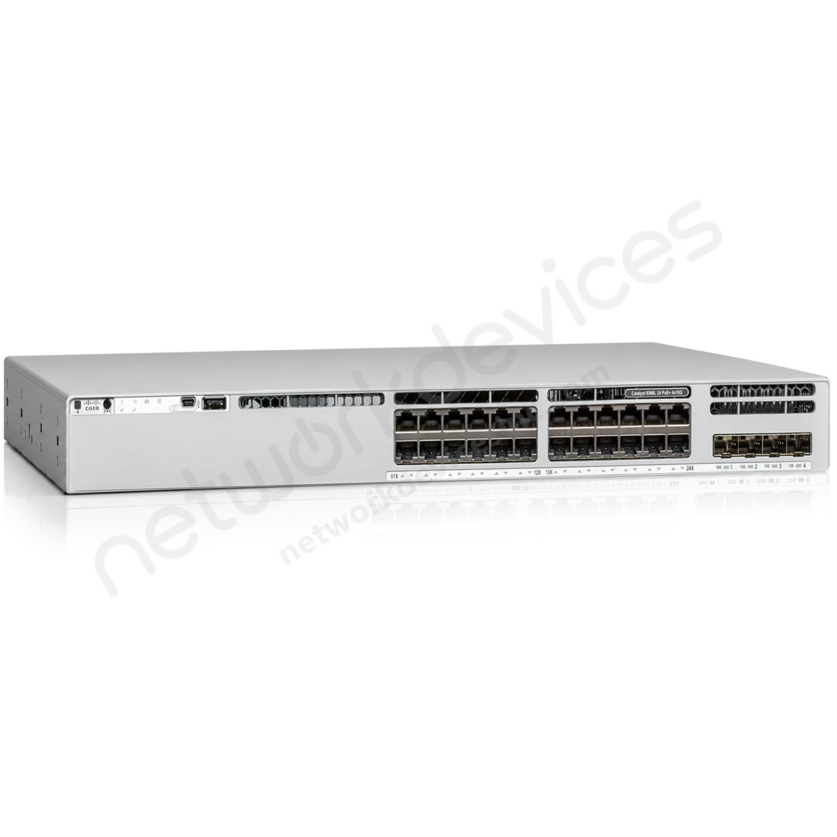 Cisco Catalyst C9300L-24UXG-4X-E 24-Port UPOE Switch, 8x Multigigabit, 4x10G SFP+, Network Essentials