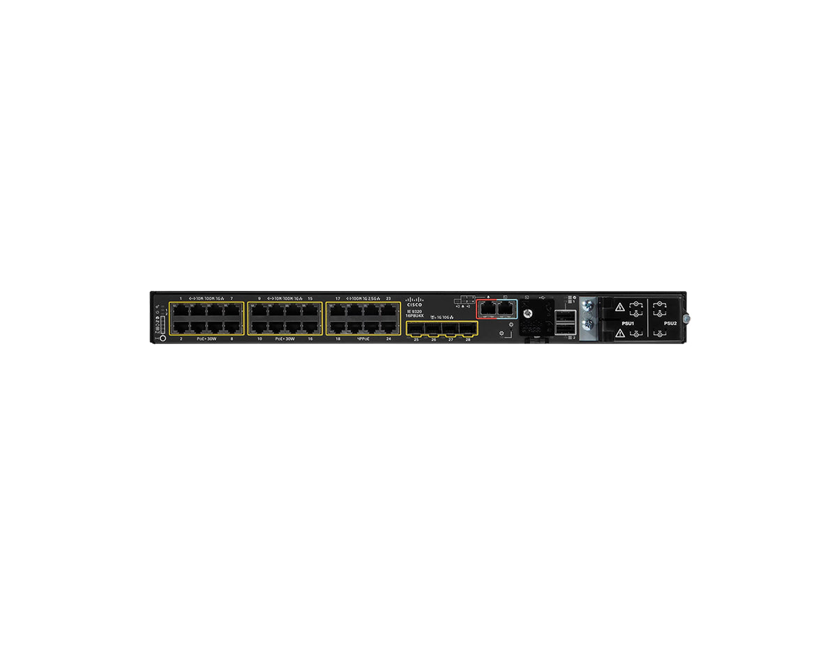 Cisco Catalyst IE-9320-16P8U4X-E Rugged Ethernet Switch 16xPoE+ 8x4PPoE