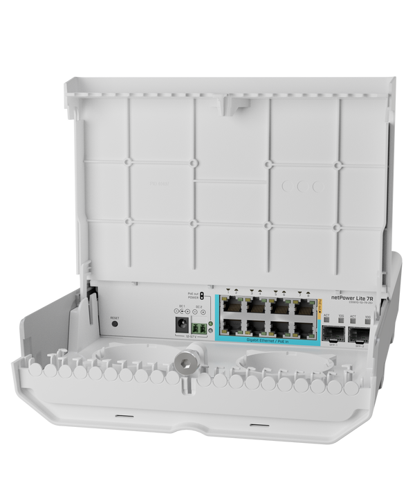 Mikrotik CSS610-1Gi-7R-2S+OUT SwOS Powered Switch