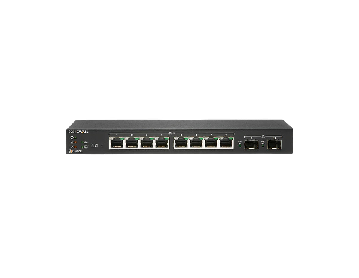 SonicWall SWS12-8PoE Network Switch (02-SSC-2463)