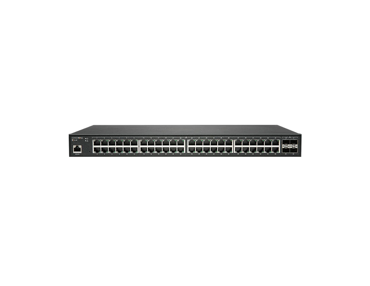 SonicWall SWS14-48 Network Switch with 1-Year Network Management & Support (02-SSC-8380)