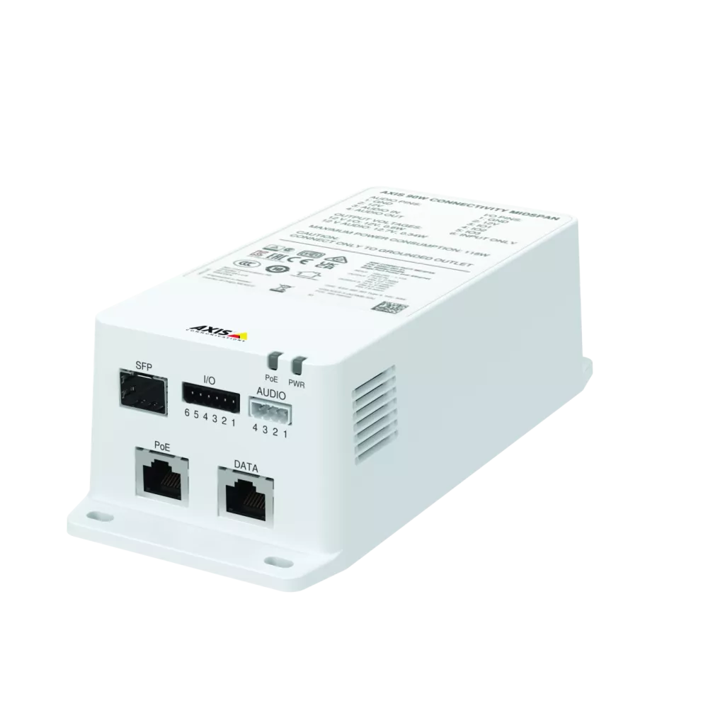 AXIS TU8003 90 W Connectivity Midspan with Audio and I/O (02027-004)