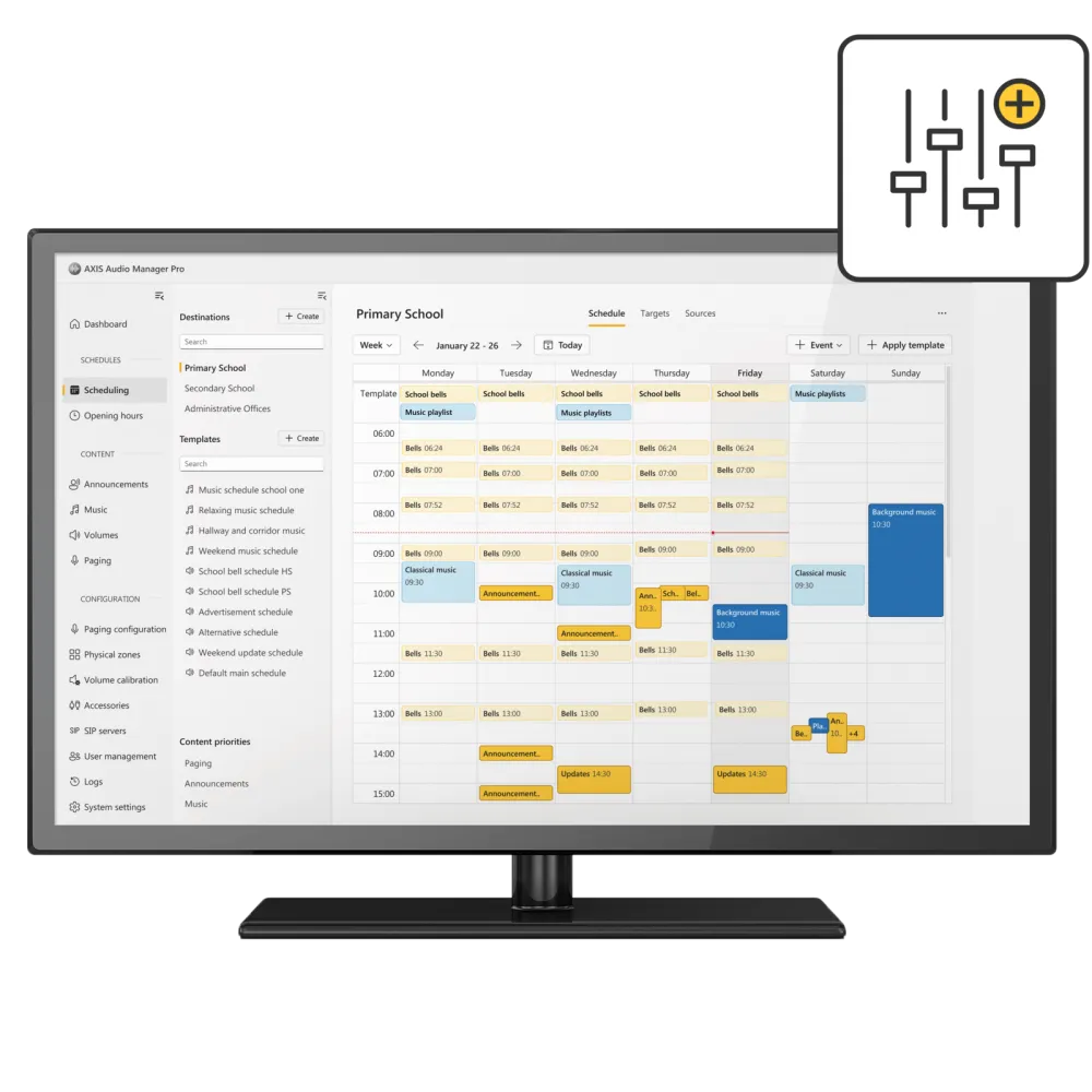 AXIS Audio Manager Pro C7110 Server with 100 Licenses (03429-004)
