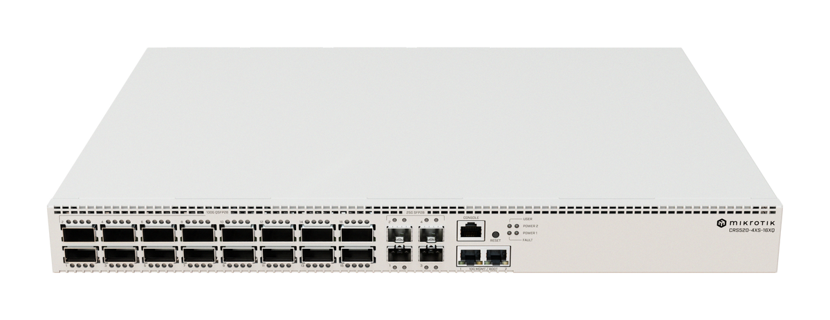 Mikrotik CRS520-4XS-16XQ-RM Managed Switch 16×QSFP28 4×SFP28