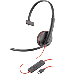 Poly Blackwire 3210 Monaural USB-C Headset (80S09A6)