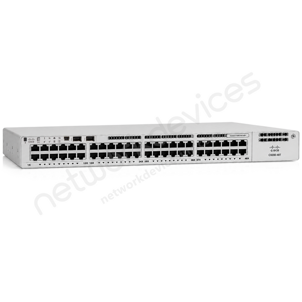 Cisco Catalyst C9200-48T-E 48-Port 1G Data Switch with Modular Uplinks, Network Essentials