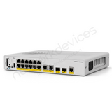Cisco Catalyst C9200CX-12T-2X2G-A 12-Port Compact Data Switch, 2x10G SFP+, Network Advantage — front panel and ports