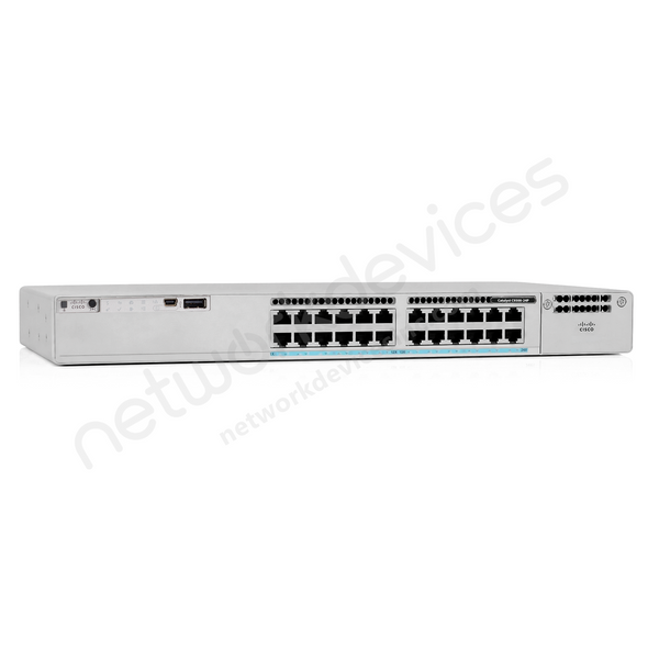 Cisco Catalyst C9300-24P-A 24-Port PoE+ Switch with Modular Uplinks, Network Advantage
