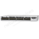 Cisco Catalyst 9300 C9300-48S 48-Port SFP Fiber Switch with Modular Uplink - angled front view | Network Devices Inc.