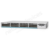 Cisco Catalyst 9300 C9300-48UXM 48-Port mGig UPOE Switch with Modular Uplink - angled front view | Network Devices Inc.