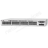 Cisco Catalyst 9300L C9300L-48T-4X 48-Port Data-Only Switch with 4x10G Uplinks - angled front view | Network Devices Inc.