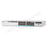 Cisco Catalyst 9300X C9300X-24HX 24-Port mGig UPOE+ 90W Switch with Modular Uplink - angled front view | Network Devices Inc.