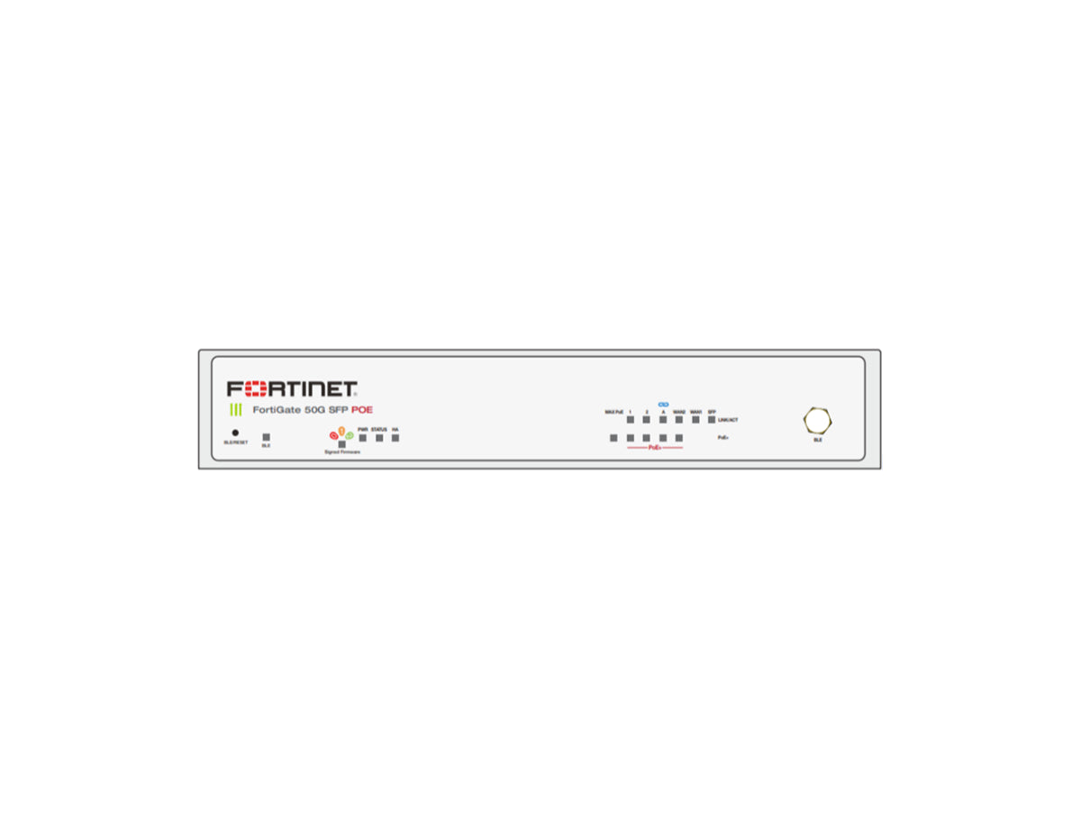 Fortinet FortiGate 50G-SFP-POE Next-Generation Firewall with 1-Year Enterprise Protection Bundle
