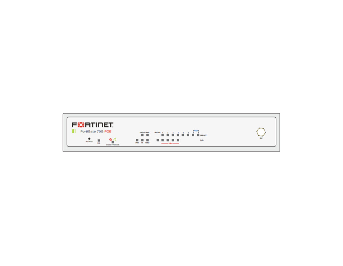 Fortinet FortiGate 70G-POE Enterprise Protection 3-Year Bundle (FG-70G-POE-BDL-809-36)