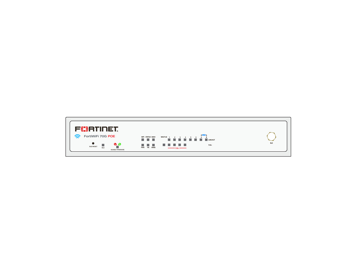 Fortinet FortiWiFi FWF-70G-POE-A Secure SD-WAN Firewall
