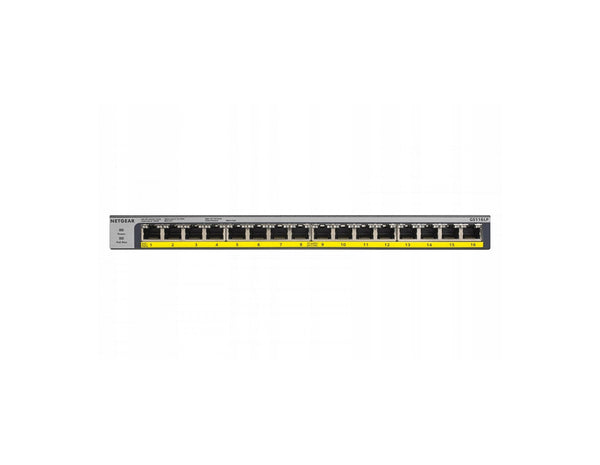 NETGEAR GS116LP 16-Port PoE/PoE+ Gigabit Ethernet Unmanaged Switch