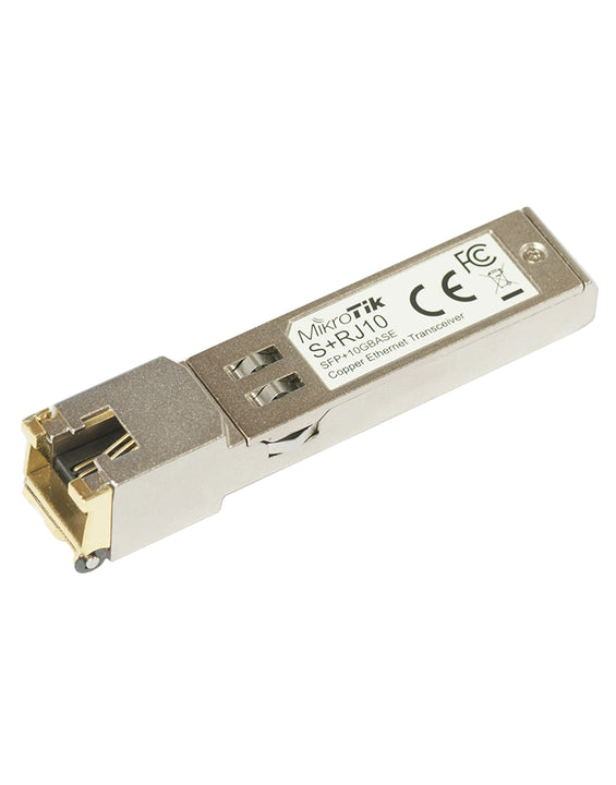 MikroTik S+RJ10 10GBASE-T RJ45 SFP+ Transceiver Module