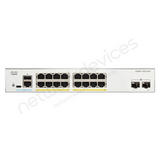 Cisco Catalyst 1200 C1200-16P-2G 16-Port PoE+ Switch with 2x1G Uplinks - port detail view | Network Devices Inc.