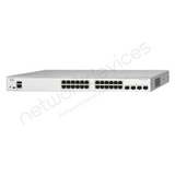 Cisco Catalyst 1200 C1200-24P-4G 24-Port PoE+ Switch with 4x1G Uplinks - angled front view | Network Devices Inc.