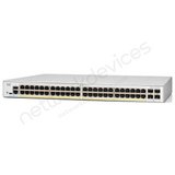 Cisco Catalyst 1200 C1200-48T-4X 48-Port Data-Only Switch with 4x10G Uplinks - angled front view | Network Devices Inc.
