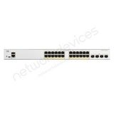 Cisco Catalyst 1300 C1300-24FP-4X 24-Port Full PoE+ Switch with 4x10G Uplinks - front view | Network Devices Inc.
