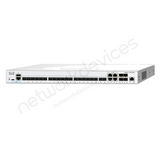 Cisco Catalyst 1300 C1300-24XS 24-Port 10G SFP+ Switch with 4x10G Combo Uplinks - angled front view | Network Devices Inc.