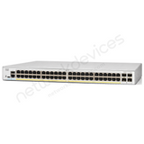 Cisco Catalyst 1300 C1300-48FP-4X 48-Port Full PoE+ Switch with 4x10G Uplinks - angled front view | Network Devices Inc.