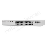 Cisco Catalyst C9200-24P-A 24-Port Full PoE+ Switch, Network Advantage — front panel and ports