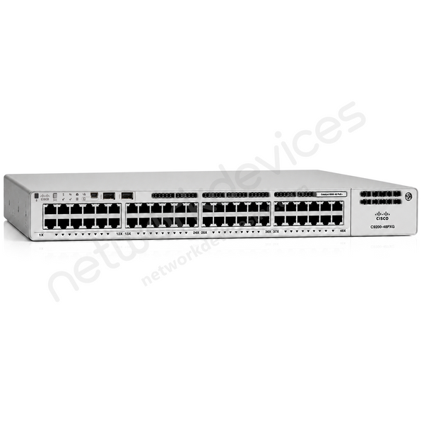 Cisco Catalyst C9200-48PXG-A 48-Port mGig PoE+ Switch, Network Advantage