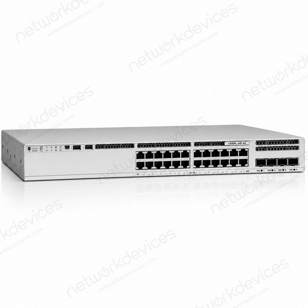 Cisco Catalyst C9200L-24P-4G-E 24-Port PoE+ Switch with 4x1G Uplinks, Network Essentials