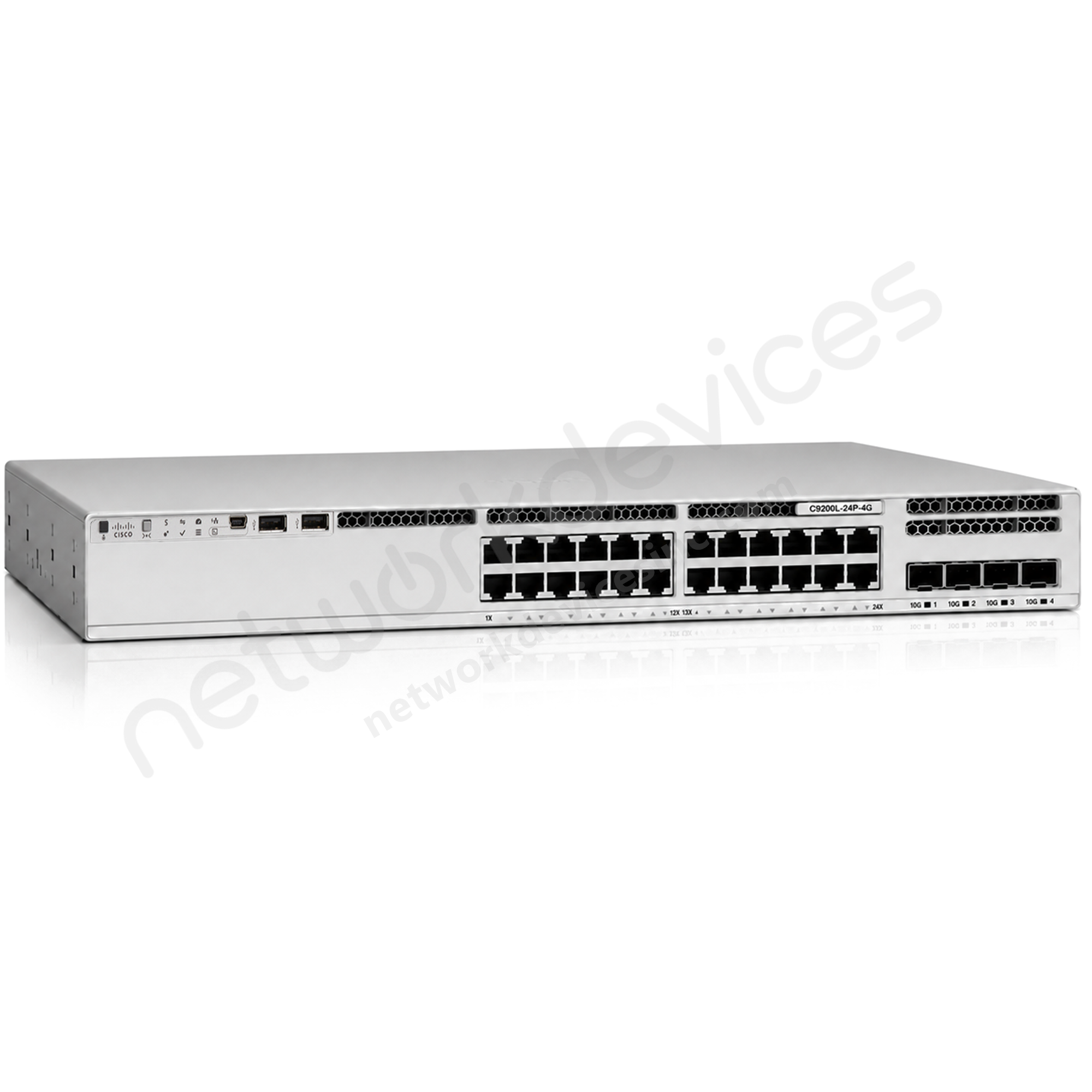 Cisco Catalyst C9200L-24P-4G-E 24-Port PoE+ Switch with 4x1G Uplinks, Network Essentials