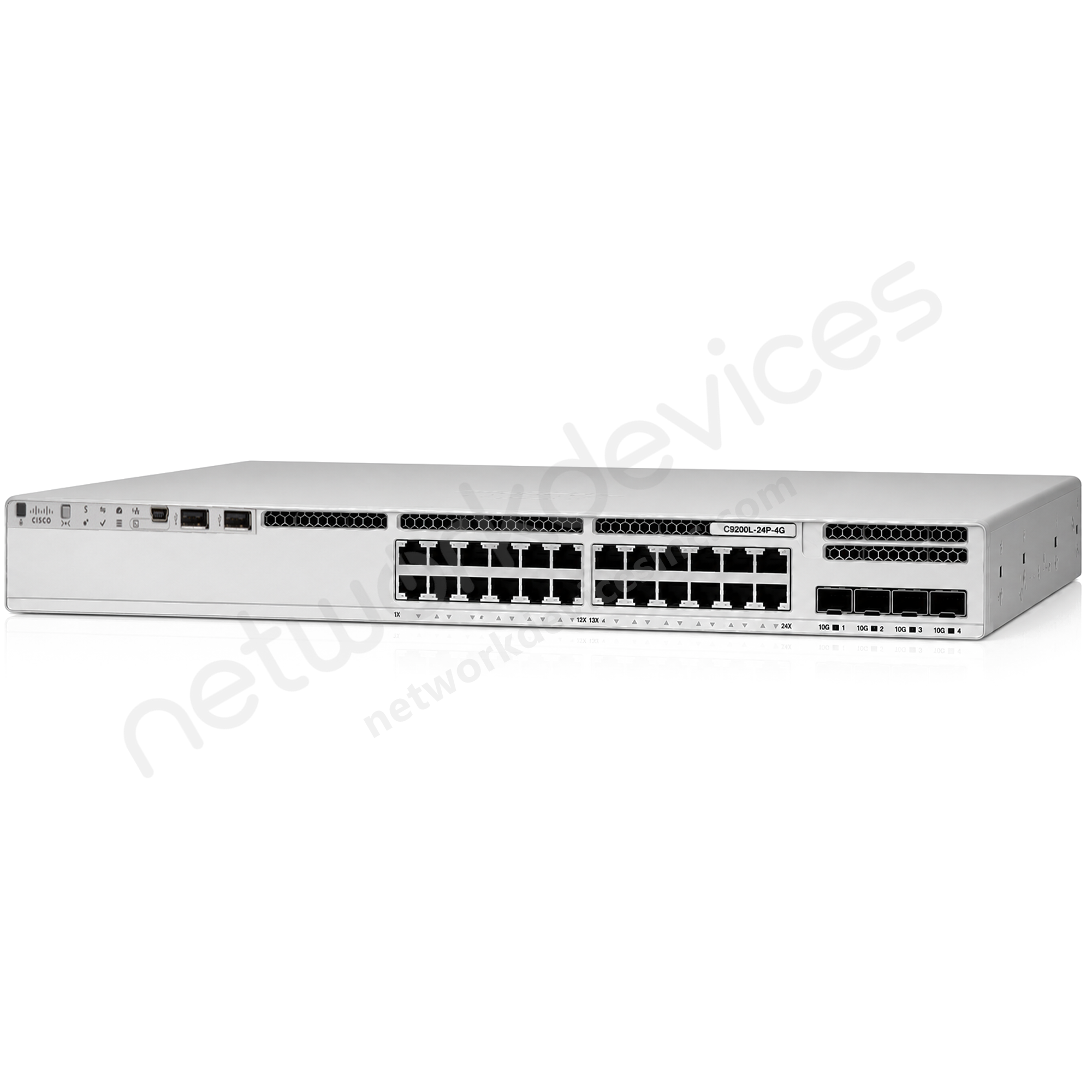 Cisco Catalyst C9200L-24P-4G-E 24-Port PoE+ Switch with 4x1G Uplinks, Network Essentials