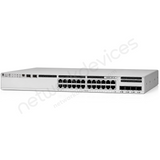 Cisco Catalyst C9200L-24P-4G-A 24-Port Full PoE+ Switch, 4x1G Uplinks, Network Advantage — front panel and ports