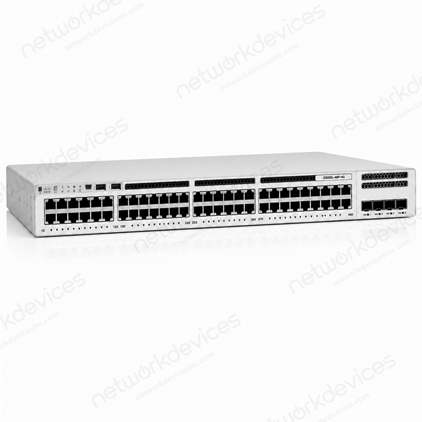 Cisco Catalyst C9200L-48P-4G-E 48-Port Full PoE+ Switch, 4x1G Uplinks, Network Essentials