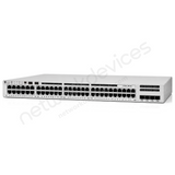 Cisco Catalyst C9200L-48P-4G-A 48-Port PoE+ Switch with 4x1G SFP Uplinks, Network Advantage — front panel and ports