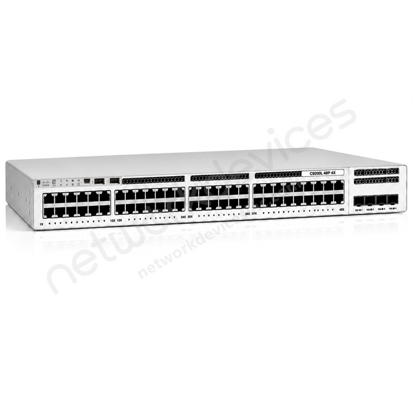 Cisco Catalyst C9200L-48P-4X-E 48-Port PoE+ Switch with 4x10G SFP+ Uplinks, Network Essentials