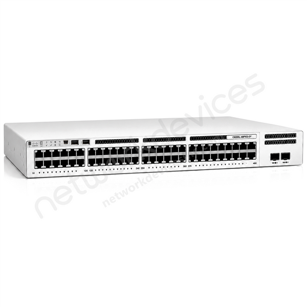 Cisco Catalyst C9200L-48PXG-2Y-A 48-Port mGig PoE+ Switch, 2x25G, Network Advantage