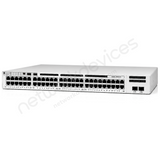 Cisco Catalyst C9200L-48PXG-2Y-A 48-Port mGig PoE+ Switch, 2x25G, Network Advantage — front panel and ports