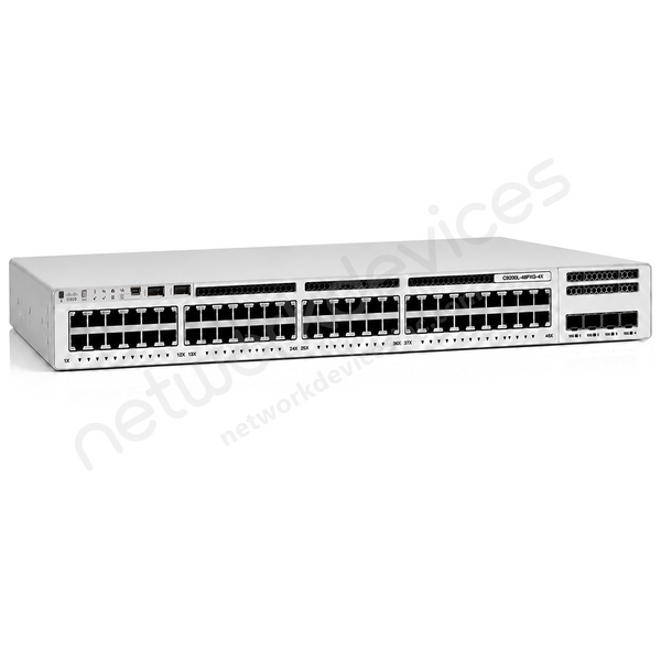 Cisco Catalyst C9200L-48PXG-4X-E mGig PoE+ Switch, 4x10G, Network Essentials