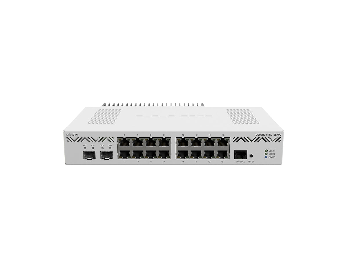 Mikrotik CCR2004-16G-2S+PC Cloud Core Router