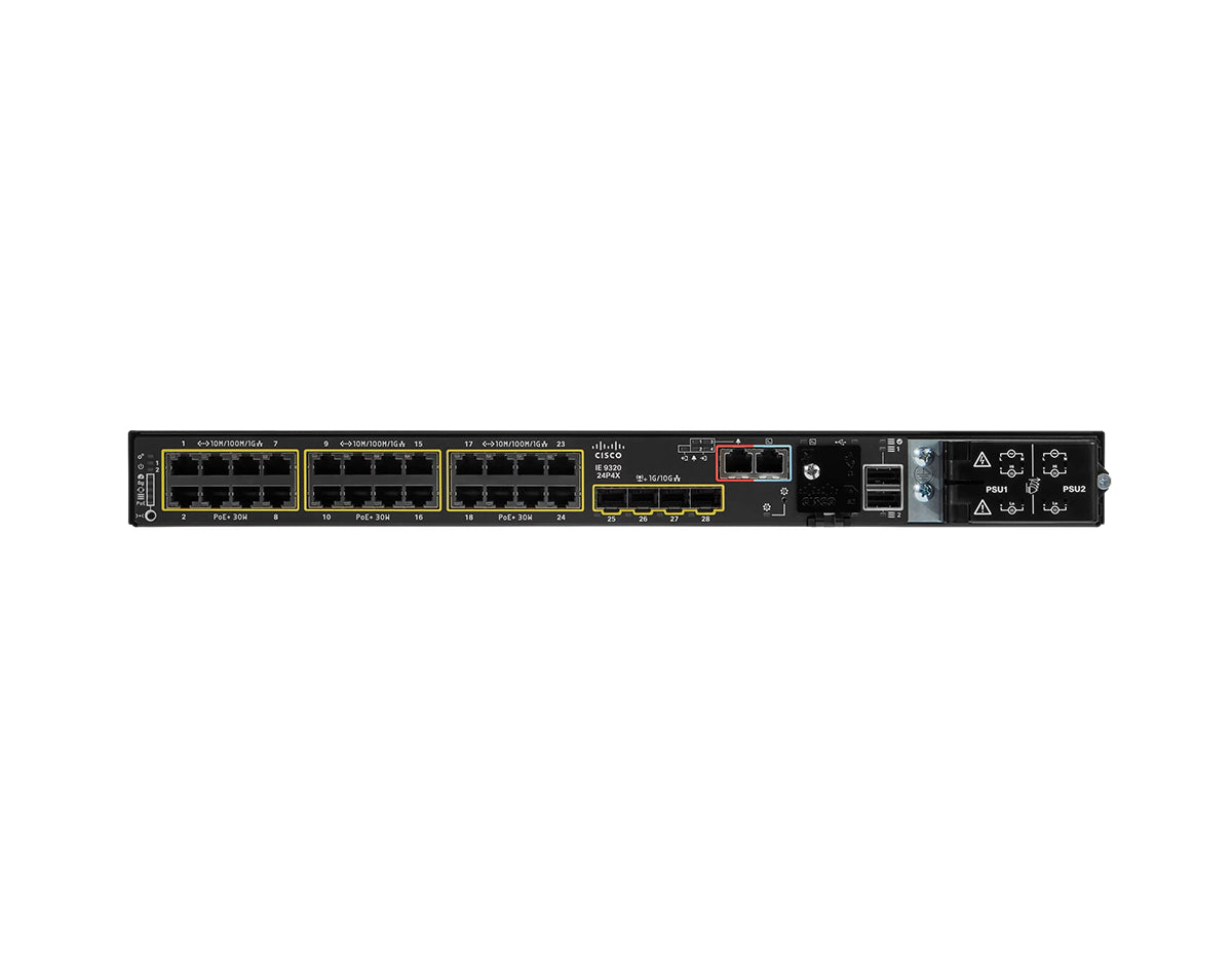 Cisco Catalyst IE-9320-24P4X-E Rugged Ethernet Switch 24-Port PoE+