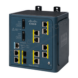 Cisco IE 3000 IE-3000-8TC-E Rugged Industrial Switch, 8 x 10/100 copper - angled front view | Network Devices Inc.