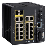 Cisco Catalyst IE3100 IE-3100-18T2C-CC-E Rugged Industrial Switch, 18 x 1G copper, 2 x combo RJ45/SFP, Conformal Coated - front view | Network Devices Inc.