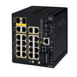 Cisco Catalyst IE3100 IE-3100-18T2C-CC-E Rugged Industrial Switch, 18 x 1G copper, 2 x combo RJ45/SFP, Conformal Coated - angled front view | Network Devices Inc.