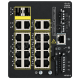 Cisco Catalyst IE3100 IE-3100-18T2C-CC-E Rugged Industrial Switch, 18 x 1G copper, 2 x combo RJ45/SFP, Conformal Coated - port detail view | Network Devices Inc.
