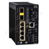 Cisco Catalyst IE3100 IE-3100-4P2S-E Rugged Industrial Switch, 4 x PoE+, 2 x 1G SFP - front view | Network Devices Inc.