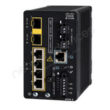 Cisco Catalyst IE3100 IE-3100-4P2S-E Rugged Industrial Switch, 4 x PoE+, 2 x 1G SFP - angled front view | Network Devices Inc.