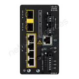 Cisco Catalyst IE3100 IE-3100-4P2S-E Rugged Industrial Switch, 4 x PoE+, 2 x 1G SFP - port detail view | Network Devices Inc.